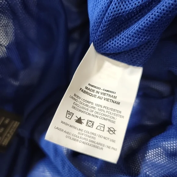 Nike City Edition Woven Printed Logo Shorts XXL Blue White Swim Trunk - Picture 9 of 10